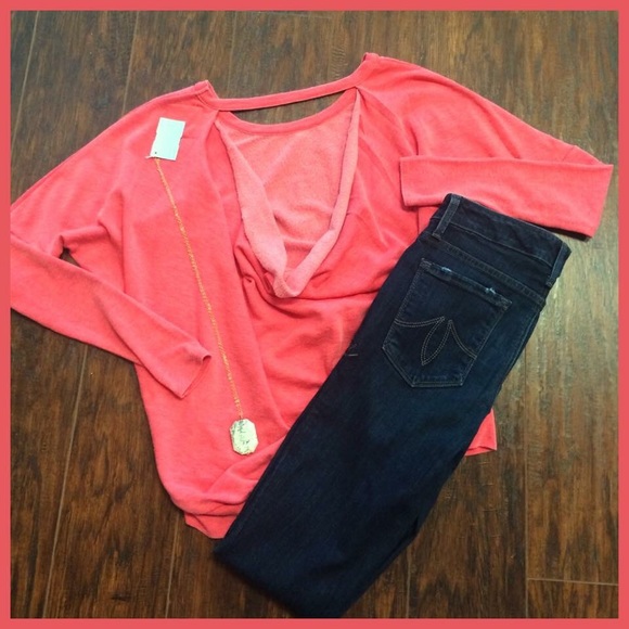 Chaser pink draped back top!