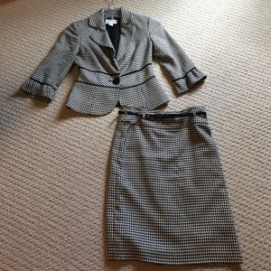 White House Black Market Herringbone Suit