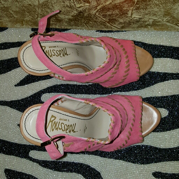 Jerome C. Rousseau Niro suede heel sandals - Picture 3 of 4