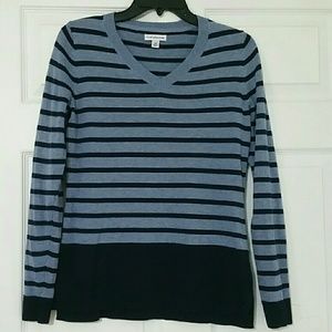 Blue striped sweater