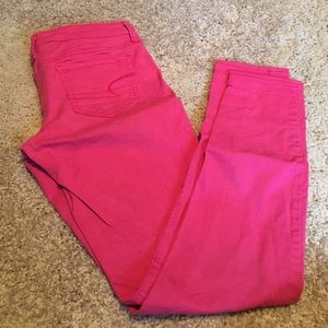 Pink AE Stretch Jeggings