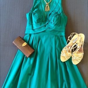 Emerald Green Calvin Klein Cocktail Dress