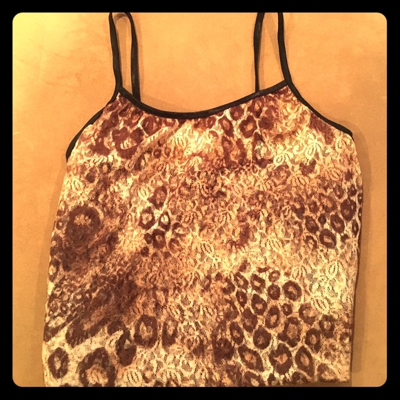 Animal print cami