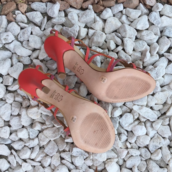 New BCBGMAXAZRIA orange heels size 6.5B - Picture 4 of 4