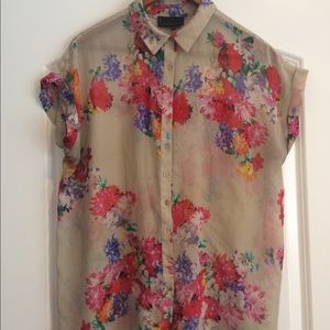 I JEANS sheer blouse