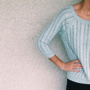 Mint blue sweater