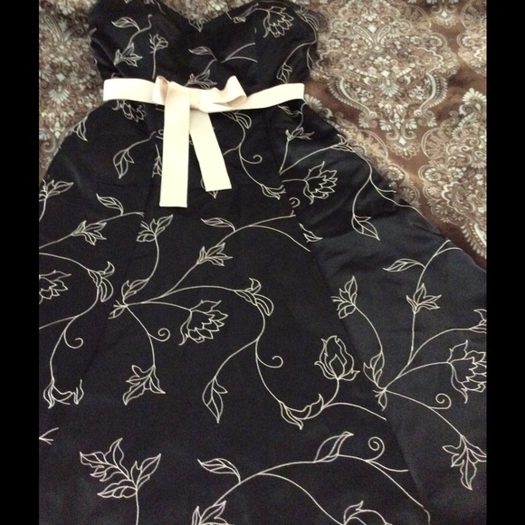 White House Black Market strapless dress.
