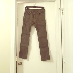 Olive Green Make Levi Skinny Jeans