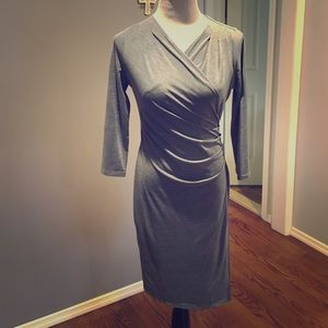 Calvin Klein faux wrap dress