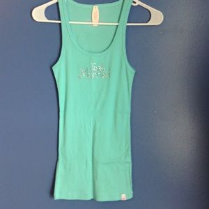 Tiffany blue Victoria Secret Just married tank top