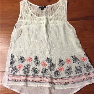 Lightweight Embroidered Tank Top