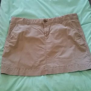 Old navy gray khaki mini skirt.