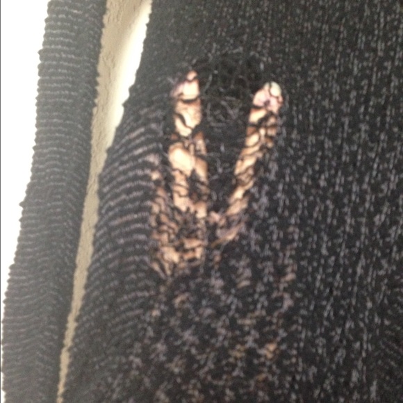 Hot Topic Sweaters - Black Mudd Distressed Lightweight Sweater Stretchy Hot Topic Sweaters - Black Mudd Distressed Lightweight Sweater Stretchy