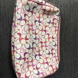 Coach makeup bag