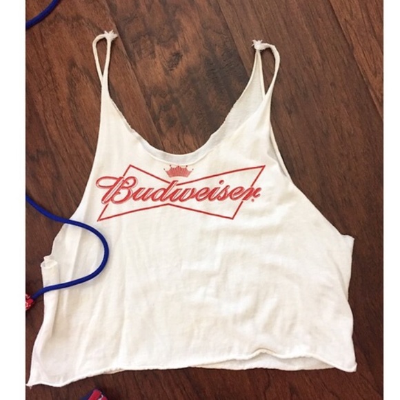 Custom sewn Budweiser muscle tank