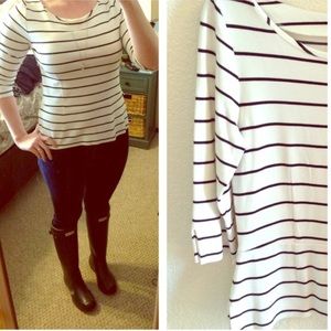 White House Black Market peplum top