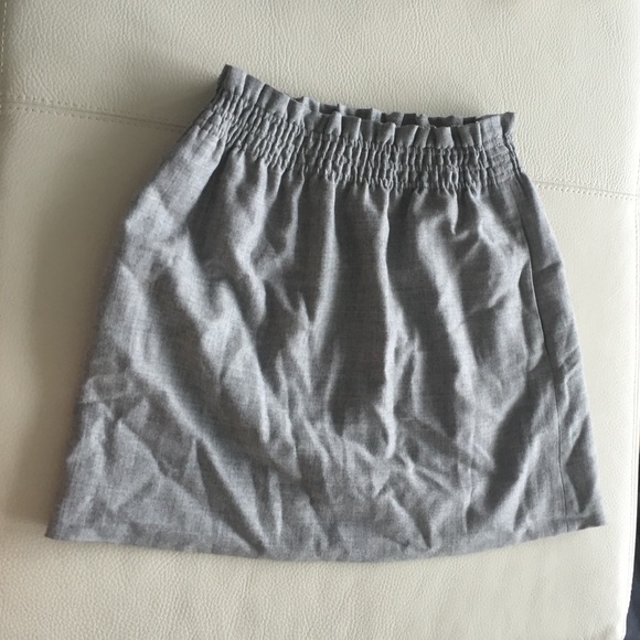 J. Crew grey mini skirt