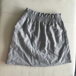 J. Crew grey mini skirt
