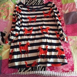 jcrew horse shirt