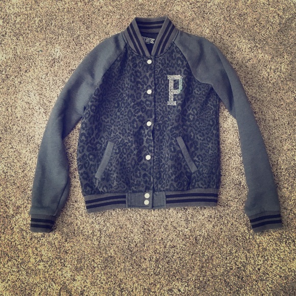 Pink Bedazzled Varsity Jacket