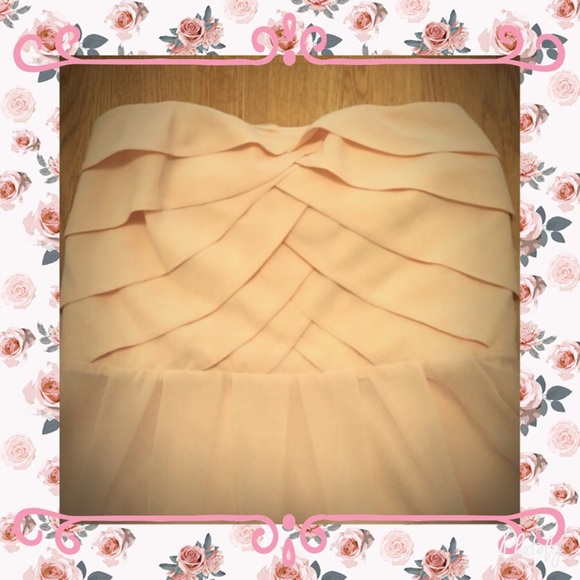 💗Pink strapless dress💗