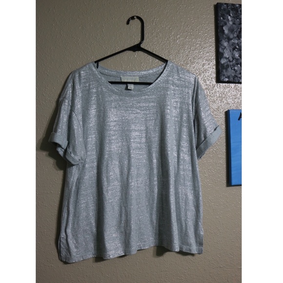 Forever 21 glitter effect shirt.