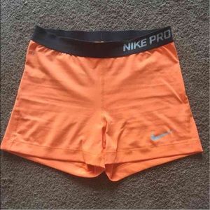 Bright Orange Nike Pros