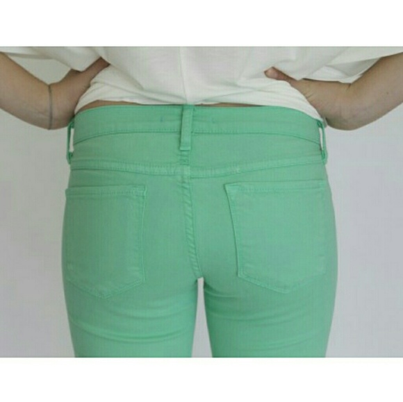 Sold Out! Mint ombre dye skinny pants - Picture 4 of 8