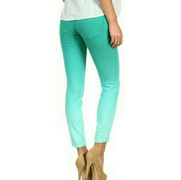 Sold Out! Mint ombre dye skinny pants - Picture 2 of 8