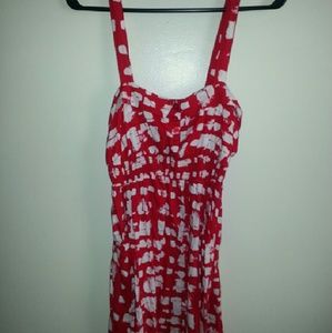 Little Red & White Summer Dress
