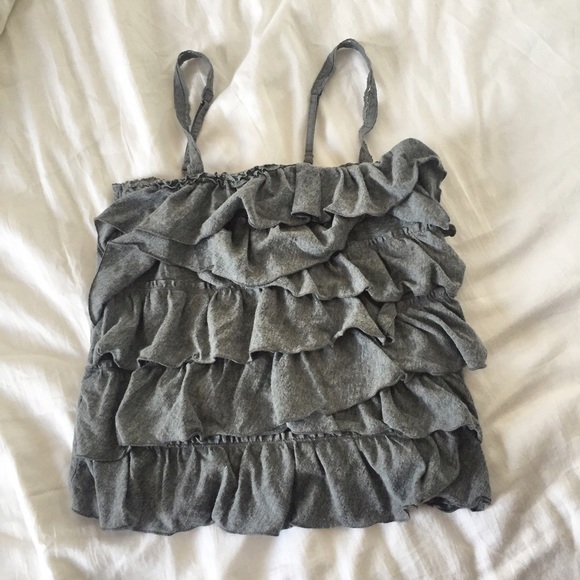 Hollister fashion ruffle tank top