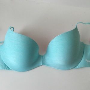 PINK Light Blue Bra