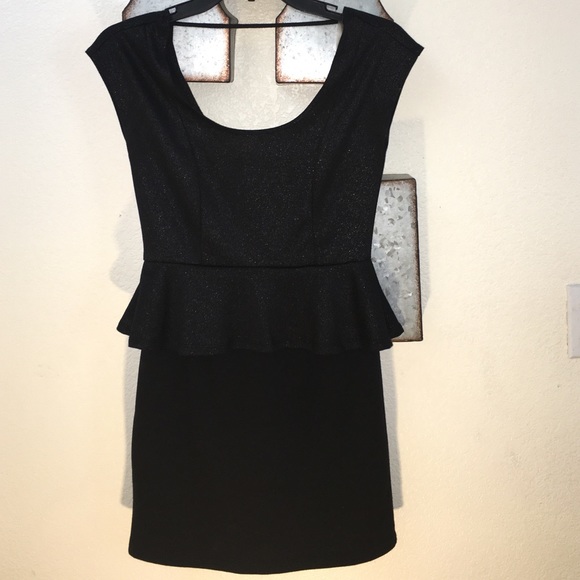 Peplum Black Dress