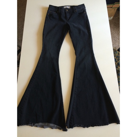 Free People Denim - Free people super flared bell bottom jeans