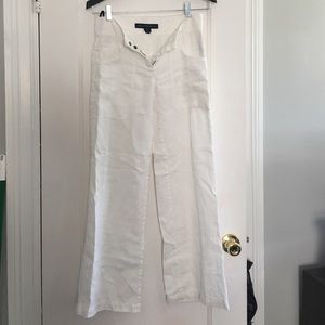 French Connection White Linen Pants French Connection White Linen Pants