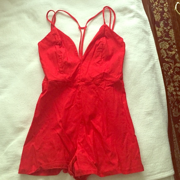 Sexy Red Romper