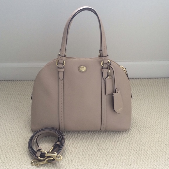 **SOLD** Coach Peyton Domed Satchel in Nude