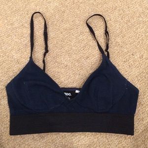 Bdg blue and black bralette