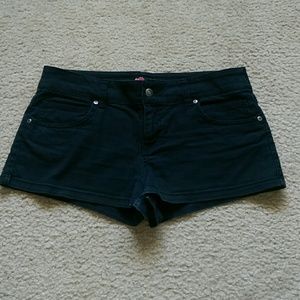 Black Denim Shorts