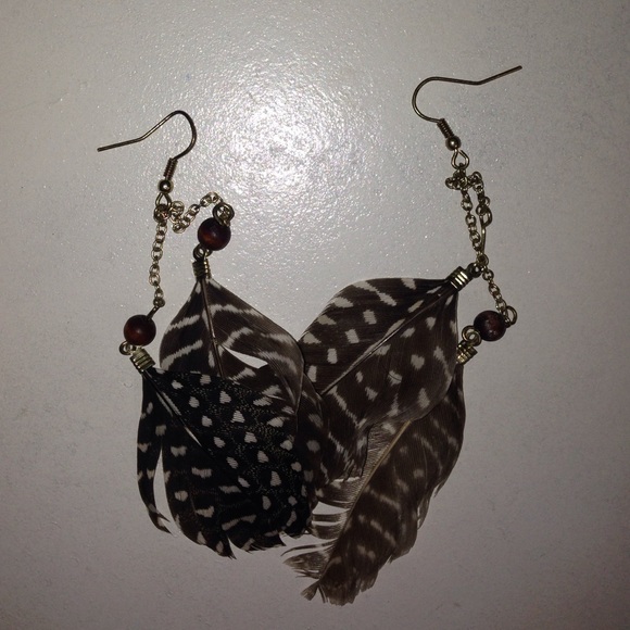 Exotic Feather Earrings