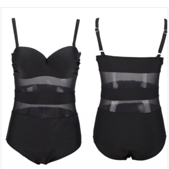 🌼 LAST ONE 🌼 Mesh One-Piece (Plus Size) - Picture 2 of 3