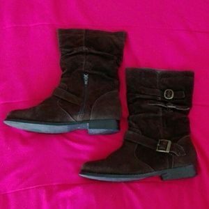 Brown Suede Boots