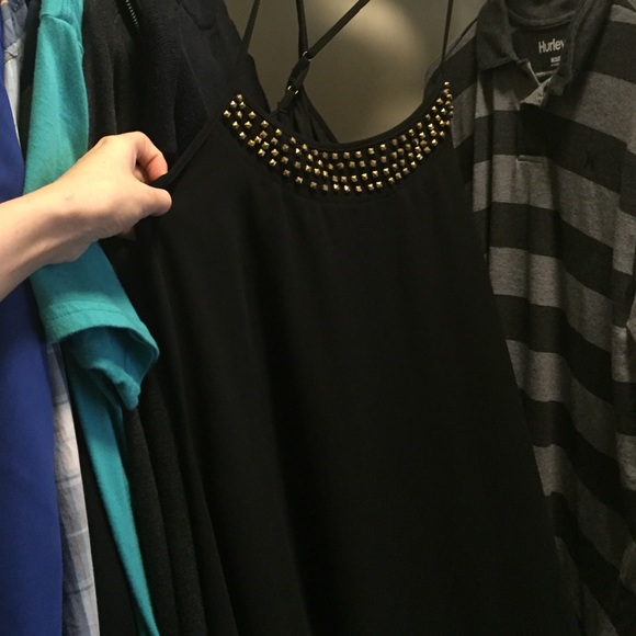 Black gold studded dress - Picture 1 of 3