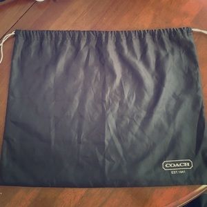 Coach drawstring dust cover