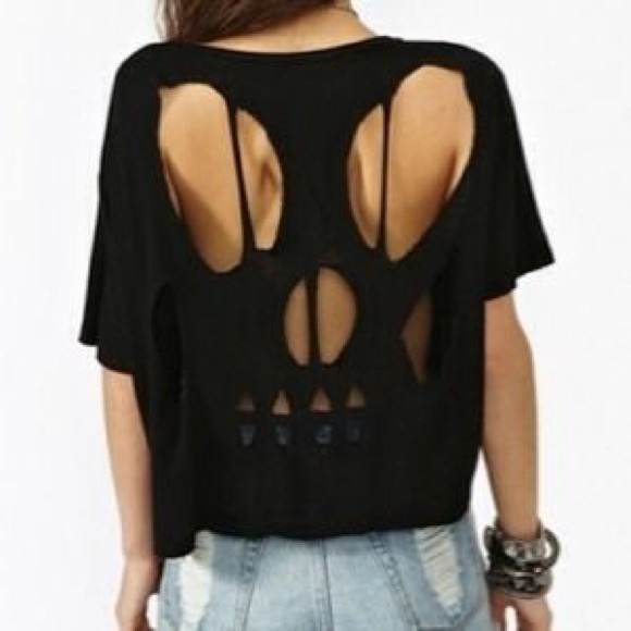 MAKE OFFERS Open back skull tank