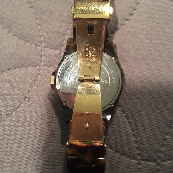 Michael Kors tortoise shell color ceramic watch