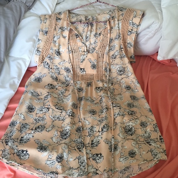 Peach blouse NWOT