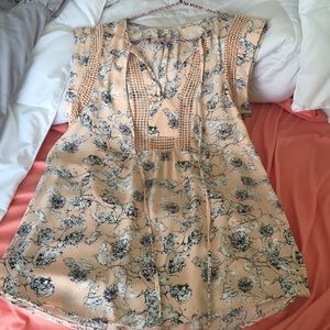 Peach blouse NWOT