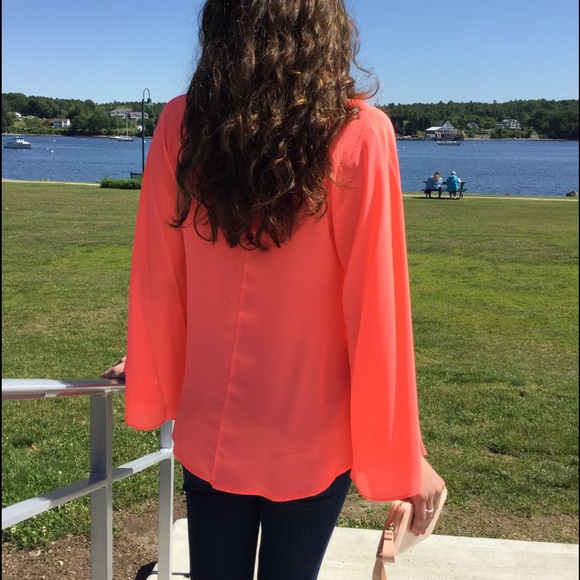 Coral Kaftan Blouse - Picture 2 of 4