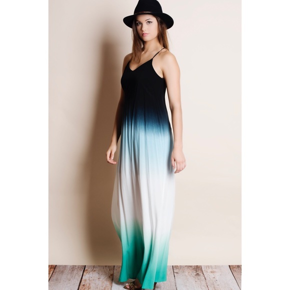 LOWEST PRICE Dip Dye Ombré Maxi Dress - Picture 2 of 4